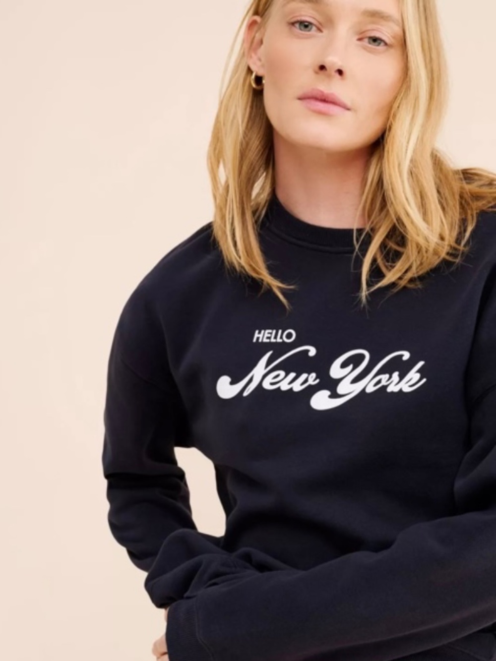 Kule The Oversized Hello New York Oversized Sweatshirt